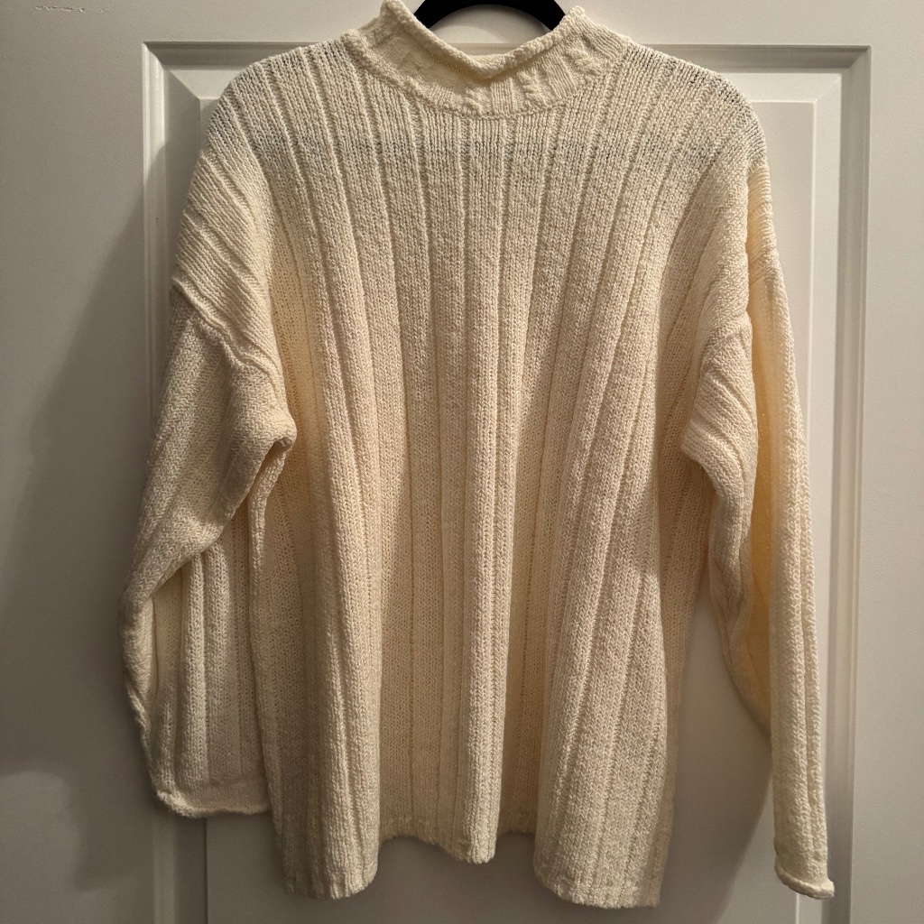 Unknown Brand Cream Roll Neck Sweater Unknown Brand Cream Roll Neck Sweater